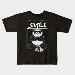 grumpy panda Kids T-Shirt